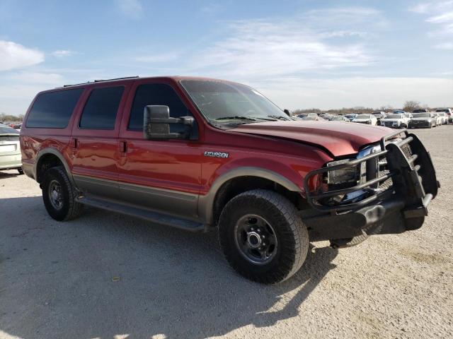 1FMSU43FX1EB87008 - 2001 FORD EXCURSION LIMITED BURGUNDY photo 4