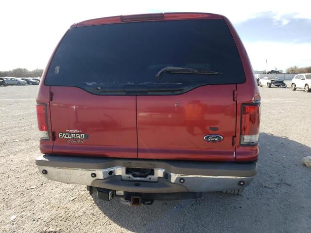 1FMSU43FX1EB87008 - 2001 FORD EXCURSION LIMITED BURGUNDY photo 6