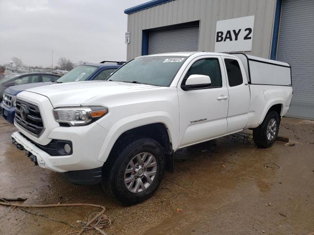 5TFSZ5AN2JX149105 - 2018 TOYOTA TACOMA ACCESS CAB WHITE photo 1