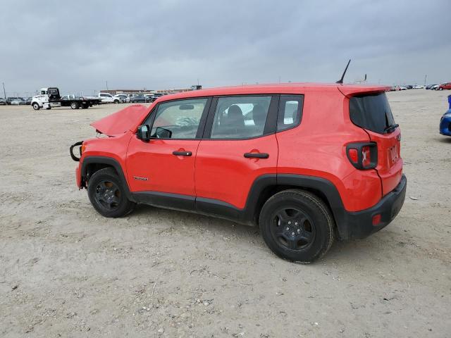 ZACNJAAB1KPK10450 - 2019 JEEP RENEGADE SPORT RED photo 2