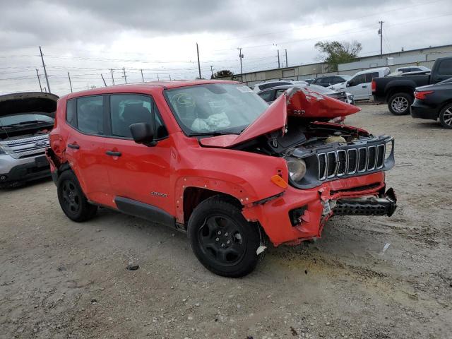 ZACNJAAB1KPK10450 - 2019 JEEP RENEGADE SPORT RED photo 4