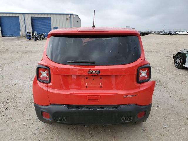 ZACNJAAB1KPK10450 - 2019 JEEP RENEGADE SPORT RED photo 6