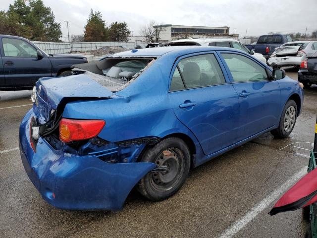 JTDBL40E399072130 - 2009 TOYOTA COROLLA BASE BLUE photo 3