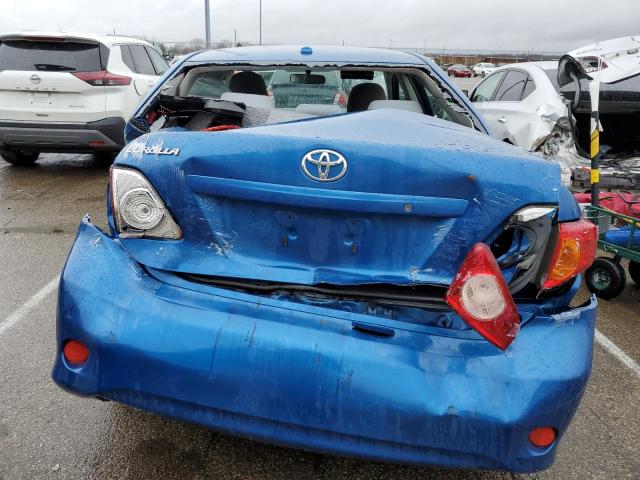 JTDBL40E399072130 - 2009 TOYOTA COROLLA BASE BLUE photo 6