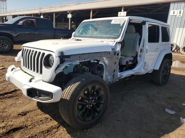 1C4HJXEG2PW609256 - 2023 JEEP WRANGLER SAHARA WHITE photo 1