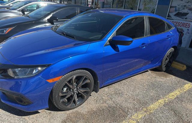 19XFC2F82KE029746 - 2019 HONDA CIVIC SPORT ლურჯი ფოტო 2