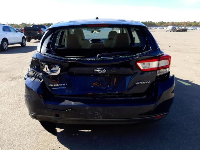 4S3GTAA60K3763118 - 2019 SUBARU IMPREZA BLUE photo 6