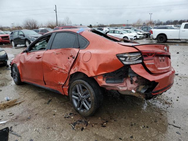 3KPF34AD9ME401151 - 2021 KIA FORTE GT LINE ORANGE photo 2