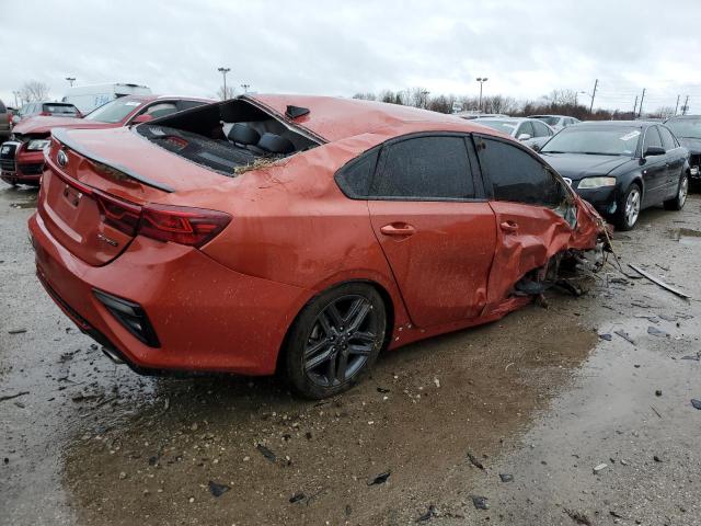 3KPF34AD9ME401151 - 2021 KIA FORTE GT LINE ORANGE photo 3