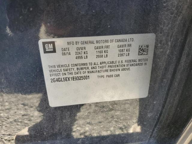 2G4GL5EX1E9325001 - 2014 BUICK REGAL 蓝色 照片 12