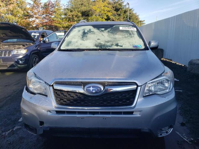 JF2SJAMC6EH438905 - 2014 SUBARU FORESTER 2.5I TOURING SILVER photo 5