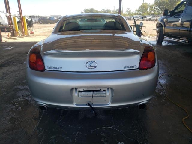 JTHFN48Y220028901 - 2002 LEXUS SC 430 SILVER photo 6