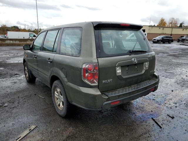 5FNYF18136B026770 - 2006 HONDA PILOT LX GREEN photo 2