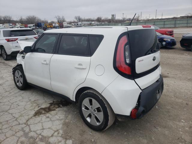 KNDJN2A26F7812985 - 2015 KIA SOUL WHITE photo 2