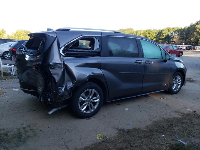 5TDZSKFC7MS030534 - 2021 TOYOTA SIENNA LIMITED GRAY photo 3