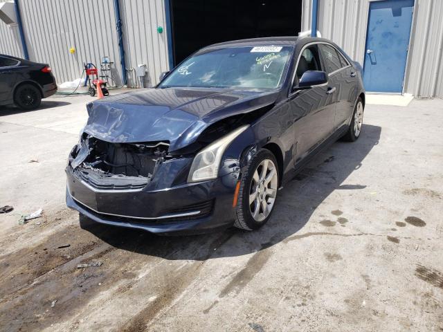 1G6AB5R38F0107589 - 2015 CADILLAC ATS LUXURY BLUE photo 2