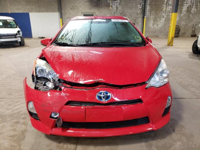 JTDKDTB31D1531794 - 2013 TOYOTA PRIUS C RED photo 5