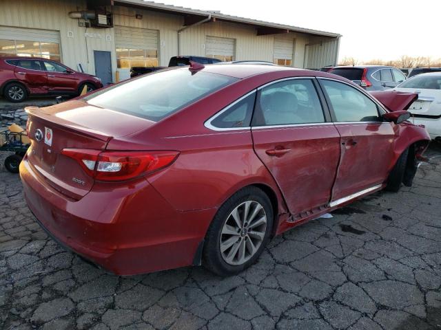 5NPE34AF7HH441632 - 2017 HYUNDAI SONATA SPORT RED photo 3