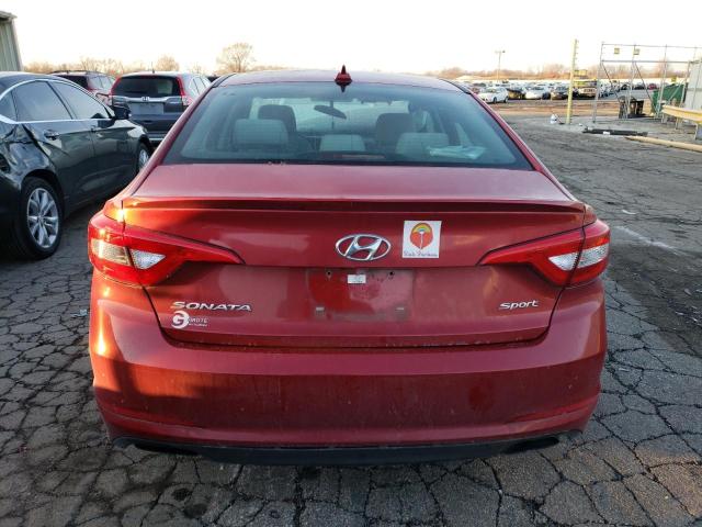 5NPE34AF7HH441632 - 2017 HYUNDAI SONATA SPORT RED photo 6