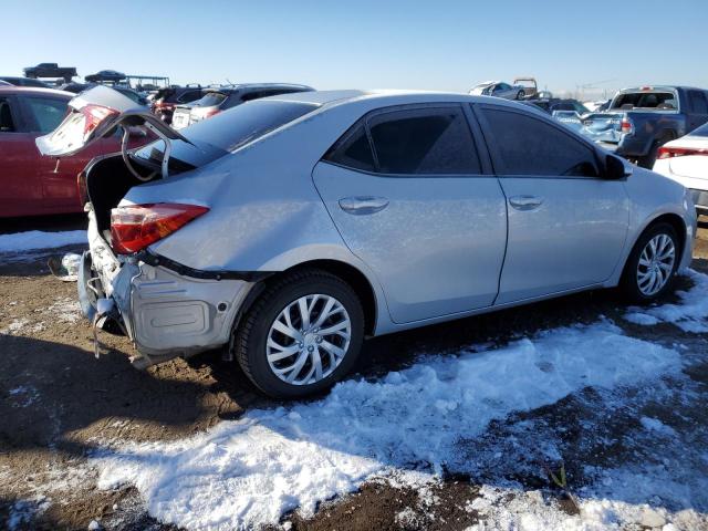 2T1BURHE1JC123413 - 2018 TOYOTA COROLLA L GRAY photo 3