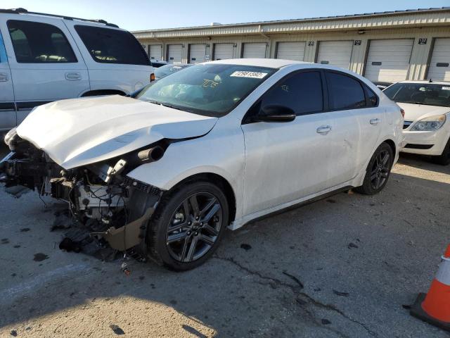 3KPF34AD1ME423533 - 2021 KIA FORTE GT LINE WHITE photo 1