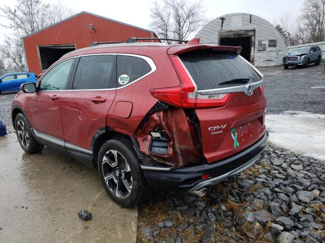 5J6RW2H97HL051827 - 2017 HONDA CR-V TOURING BURGUNDY photo 2