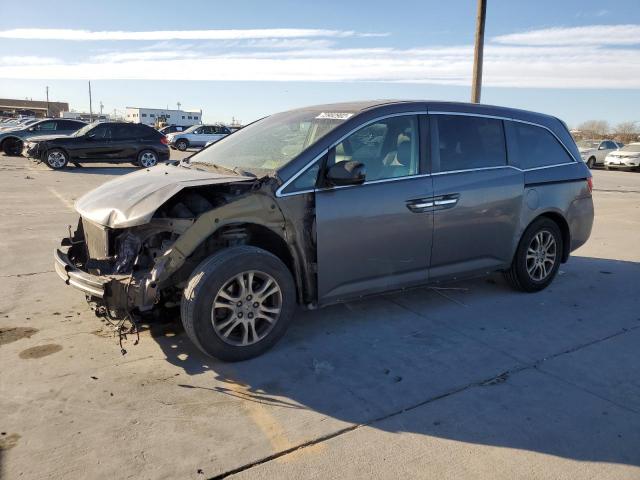 5FNRL5H65CB133119 - 2012 HONDA ODYSSEY EXL GRAY photo 1