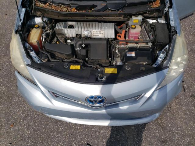 JTDZN3EU1E3320407 - 2014 TOYOTA PRIUS V BLUE photo 12