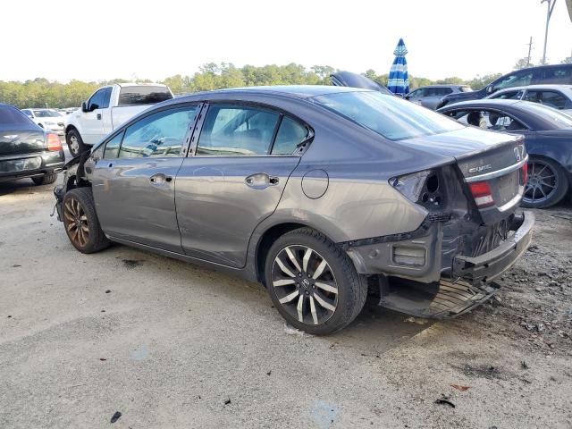 19XFB2F97FE053672 - 2015 HONDA CIVIC EXL GRAY photo 2