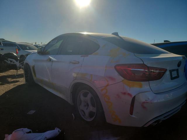 5YMKW8C55J0Y74642 - 2018 BMW X6 M WHITE photo 2