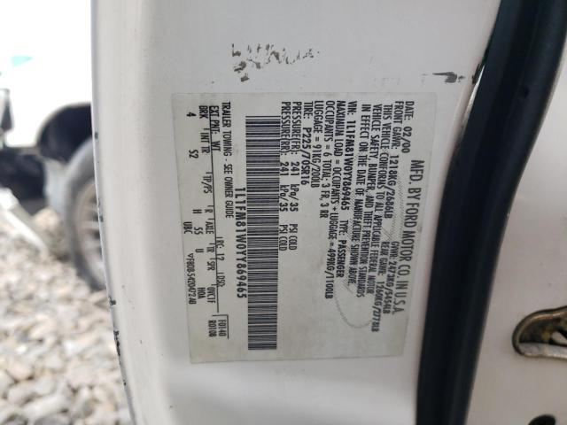 1L1FM81W0YY869465 - 2000 LINCOLN TOWN CAR EXECUTIVE WHITE photo 12