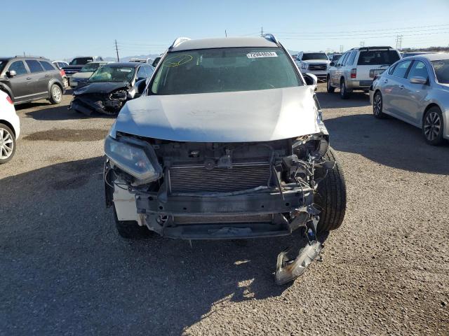 KNMAT2MVXGP691133 - 2016 NISSAN ROGUE S SILVER photo 5