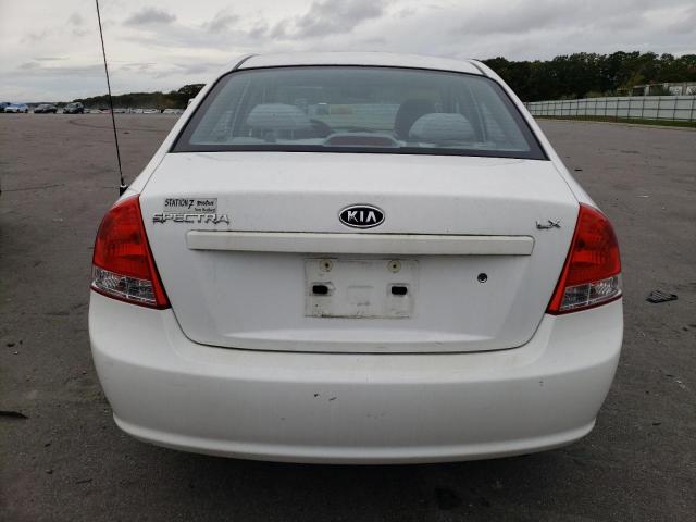 KNAFE222695637123 - 2009 KIA SPECTRA EX WHITE photo 6