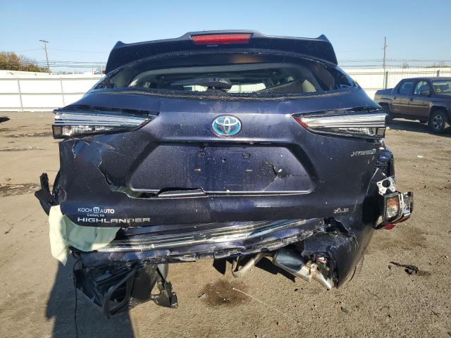 5TDKBRCH5PS134051 - 2023 TOYOTA HIGHLANDER HYBRID XLE BLUE photo 6