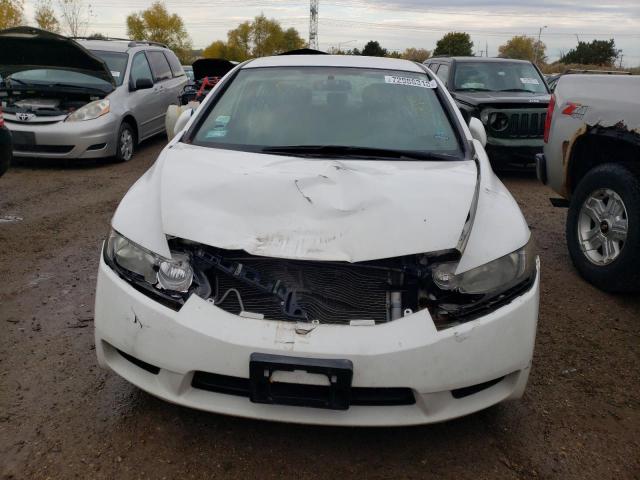 2HGFA16519H352434 - 2009 HONDA CIVIC LX WHITE photo 5