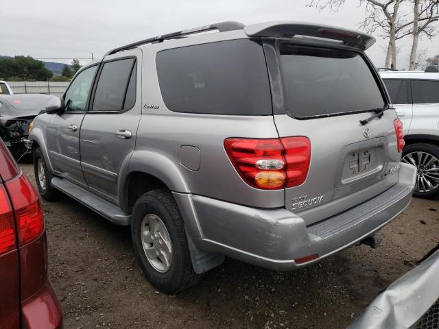 5TDBT48A11S044558 - 2001 TOYOTA SEQUOIA LIMITED SILVER photo 2