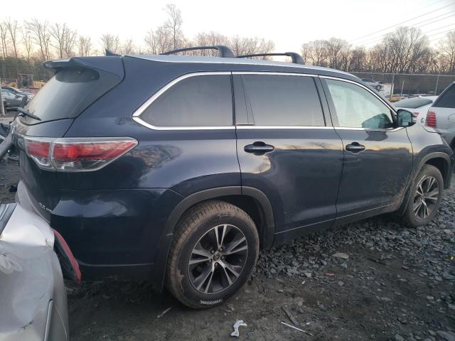 5TDJKRFH3GS248704 - 2016 TOYOTA HIGHLANDER XLE ლურჯი ფოტო 3