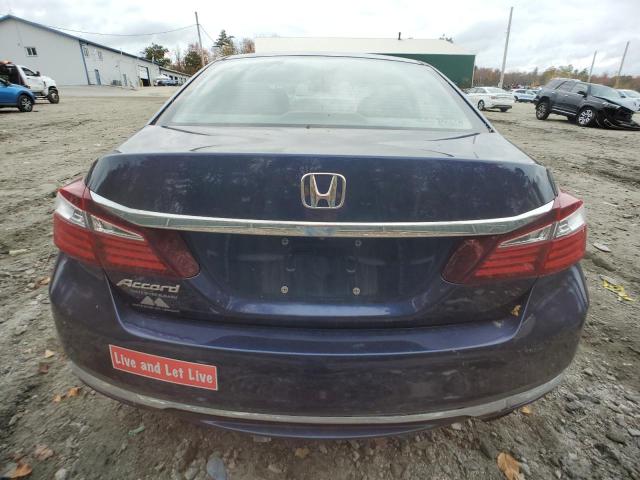 1HGCR2F35GA126909 - 2016 HONDA ACCORD LX BLUE photo 6