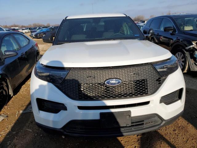 1FM5K8AB5LGA18595 - 2020 FORD EXPLORER POLICE INTERCEPTOR WHITE photo 5