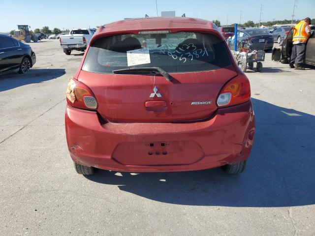 ML32A4HJ8EH017974 - 2014 MITSUBISHI MIRAGE ES RED photo 6