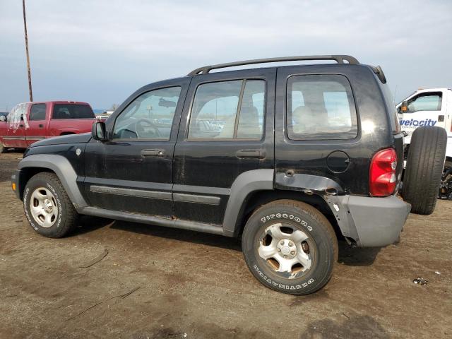 1J4GL48K57W573674 - 2007 JEEP LIBERTY SPORT BLACK photo 2