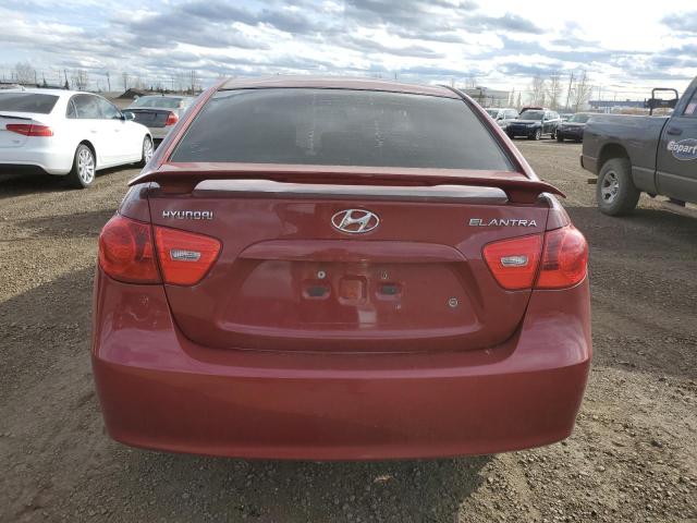 KMHDU45D48U355004 - 2008 HYUNDAI ELANTRA GL RED photo 6