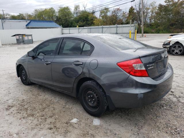 19XFB2F51CE036648 - 2012 HONDA CIVIC LX GRAY photo 2