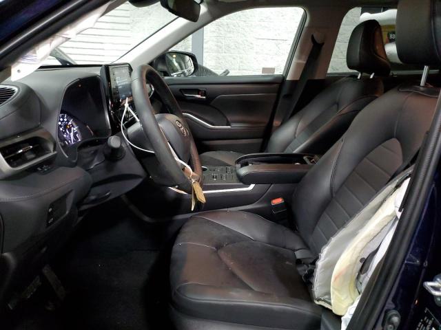 5TDGZRBH6NS595095 - 2022 TOYOTA HIGHLANDER XLE ლურჯი ფოტო 7