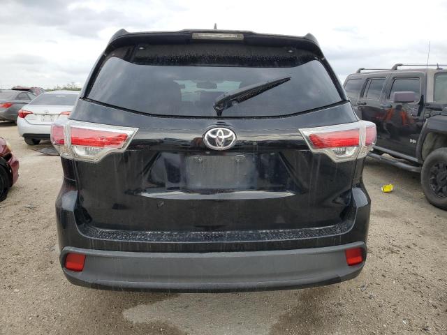 5TDKKRFH6FS065977 - 2015 TOYOTA HIGHLANDER XLE BLACK photo 6