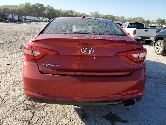 5NPE24AF4HH444426 - 2017 HYUNDAI SONATA SE RED photo 6