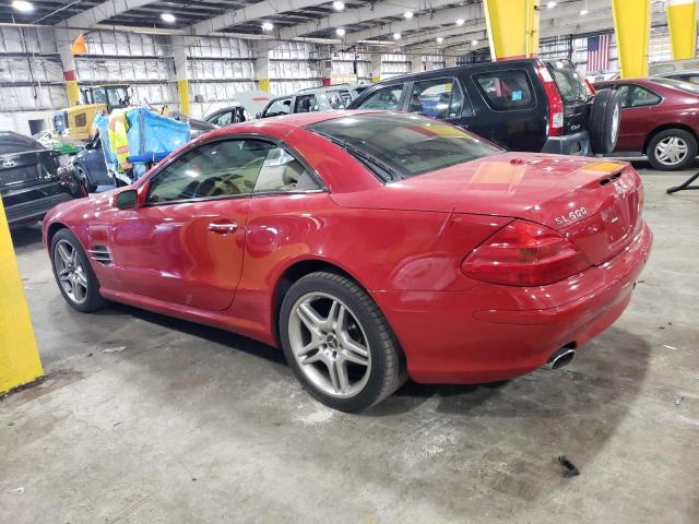 WDBSK75F16F112190 - 2006 MERCEDES-BENZ SL 500 RED photo 2