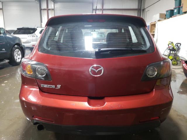 JM1BK343061536460 - 2006 MAZDA 3 HATCHBACK BURGUNDY photo 6