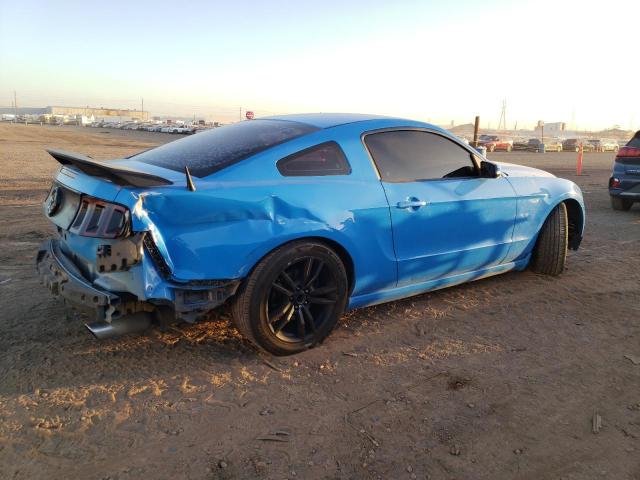 1ZVBP8AM2E5245703 - 2014 FORD MUSTANG BLUE photo 3