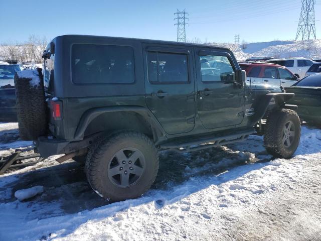 1J4BA3H17BL546665 - 2011 JEEP WRANGLER U SPORT მწვანე ფოტო 3